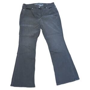 GLORIA VANDERBILT Jeans All Around Slimming Effect Size 14 Average Bootcut Black